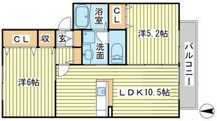 グランドゥールニシキの物件間取画像